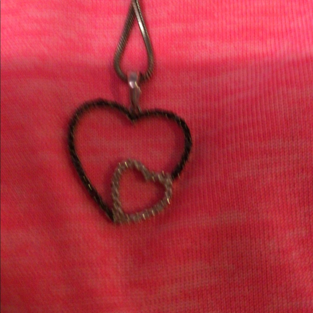 Double heart pendant - Picture 7 of 7